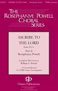 Ascribe to the Lord SATB choral sheet music cover
